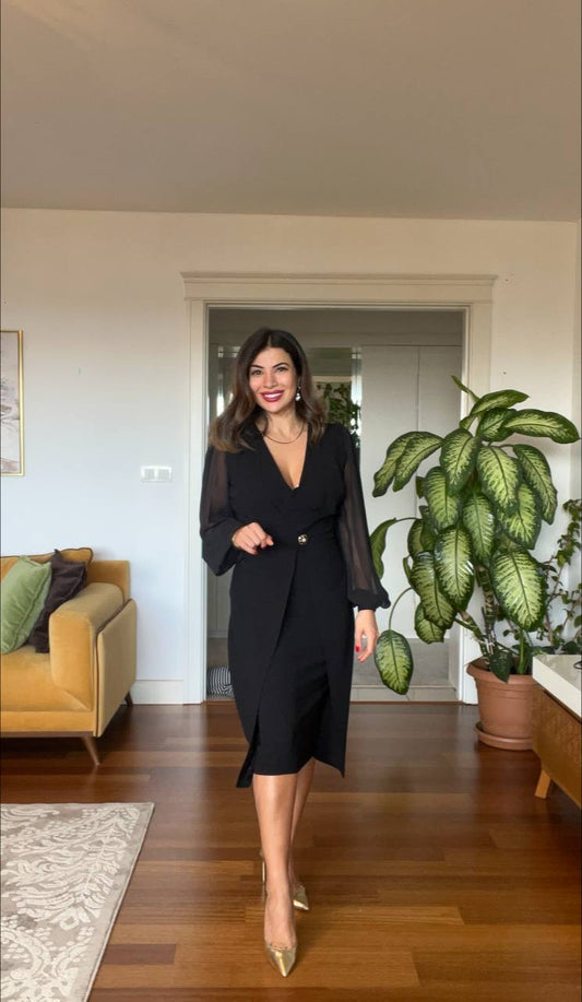 ANJELİCA DRESS - BLACK