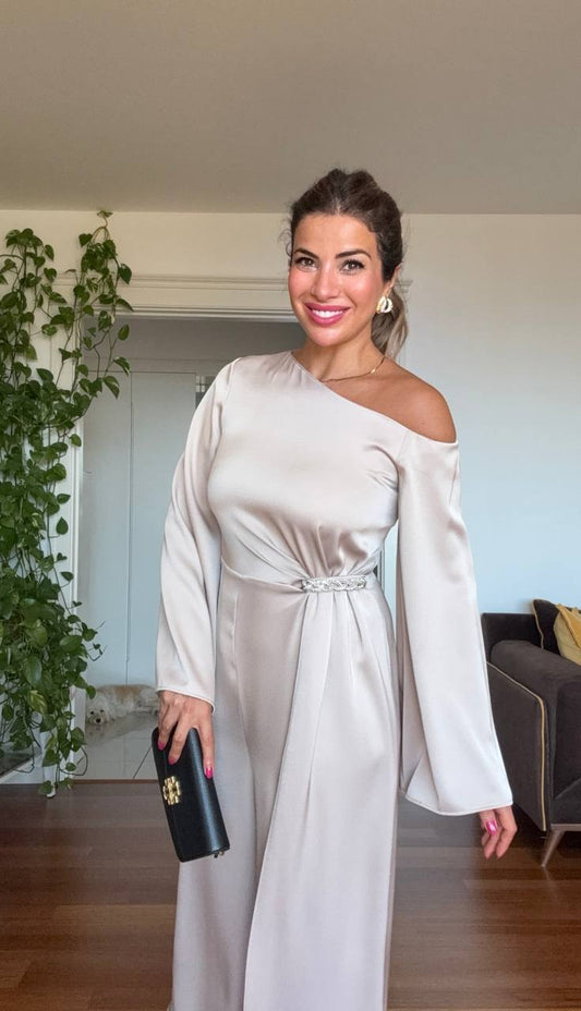 SHOULDER DETAIL PLAYSUIT - BEİGE