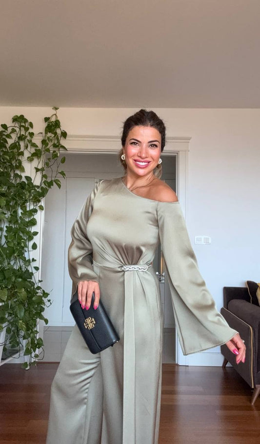 SHOULDER DETAIL PLAYSUIT - MİNT