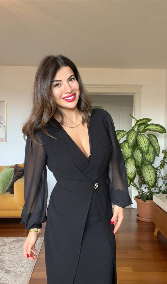 ANJELİCA DRESS - BLACK