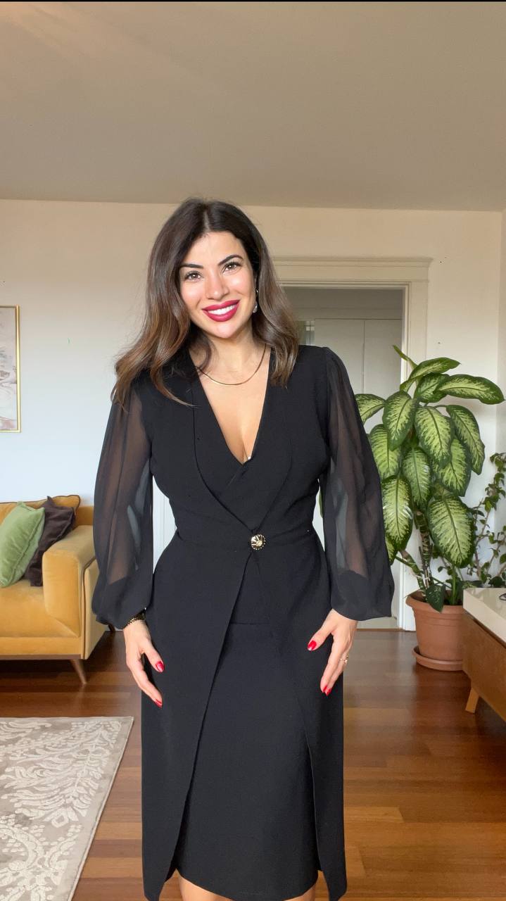 ANJELİCA DRESS - BLACK