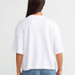 COTTON PADDED T-SHIRT - WHITE