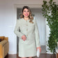 SUIT SET WITH GOLD BUTTON DETAIL – MINT