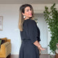 ASYMMETRIC MAXI DRESS - BLACK