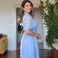 PRINCESS MODEL SHIMMERY SHIRT DRESS - BABY BLUE