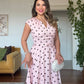 POLKA DOT BELT DETAIL MAXI DRESS – POWDER PINK