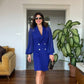 BLAZER DRESS - ROYAL BLUE