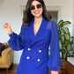 BLAZER DRESS - ROYAL BLUE