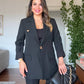 OVERSIZE BLAZER SUIT - BLACK