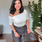 ONE-SHOULDER WIDE-LEG JUMPSUIT - GRAY