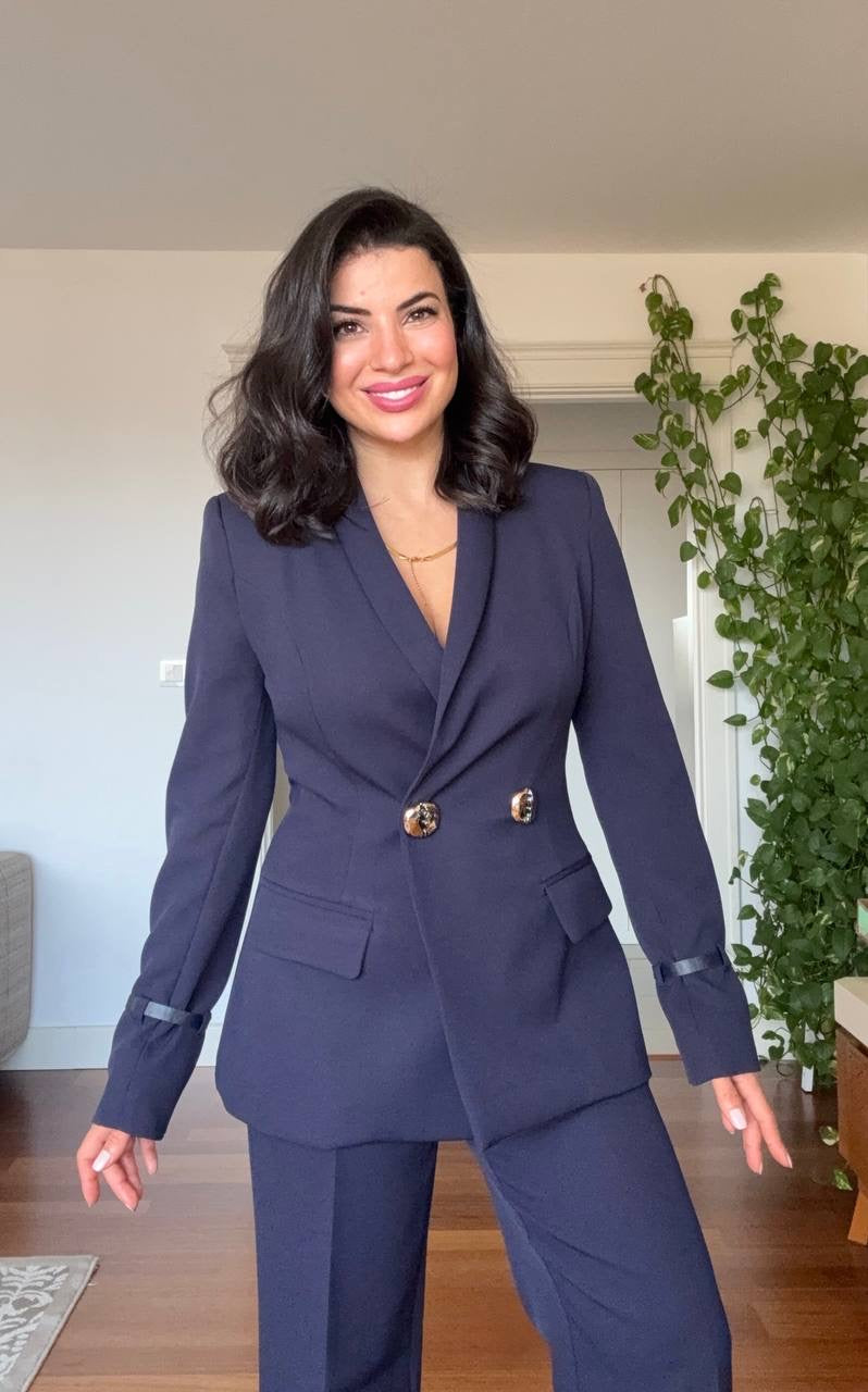 DOUBLE BREASTED SUIT - NAVY
