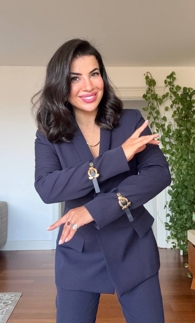 DOUBLE BREASTED SUIT - NAVY