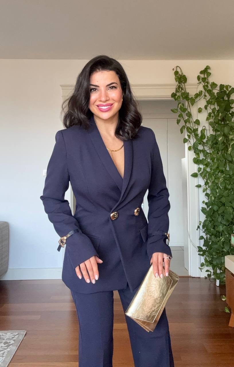 DOUBLE BREASTED SUIT - NAVY