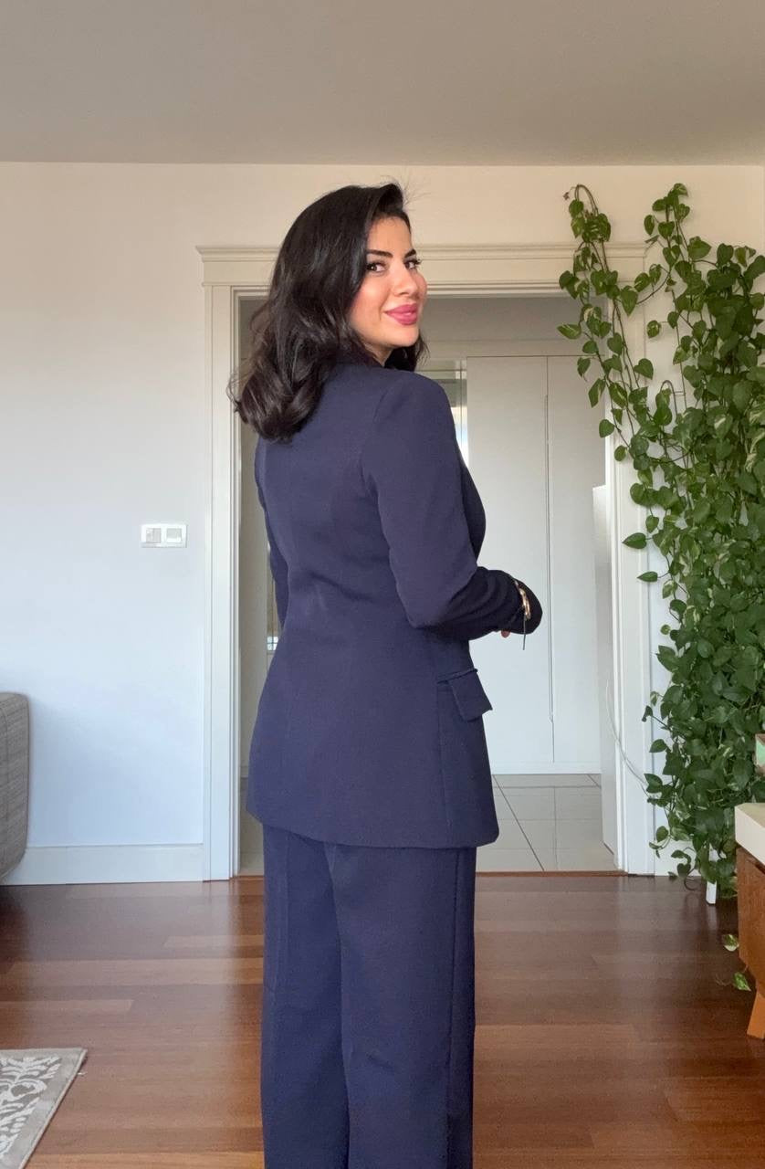 DOUBLE BREASTED SUIT - NAVY