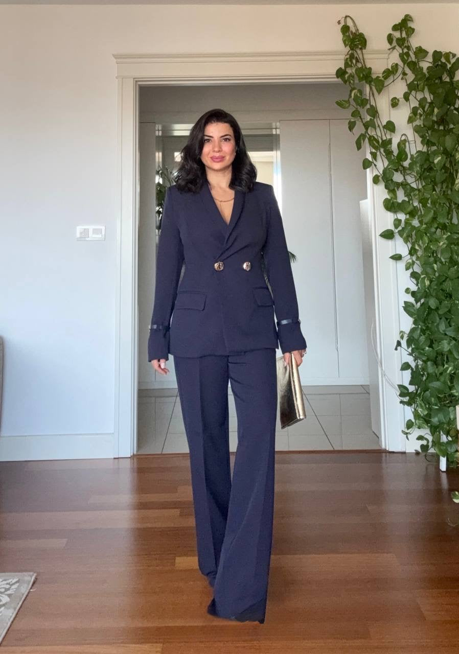 DOUBLE BREASTED SUIT - NAVY