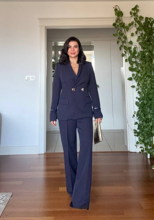 DOUBLE BREASTED SUIT - NAVY