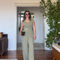 ASYMMETRICAL BUCKLE JUMPSUIT - MİNT