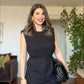 BELTED SLEEVELESS JUMPSUIT - BLACK