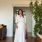 BUTTON-DOWN BELTED SHIRT DRESS – WHITE