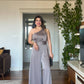 ONE-SHOULDER SATIN JUMPSUIT – MİNK