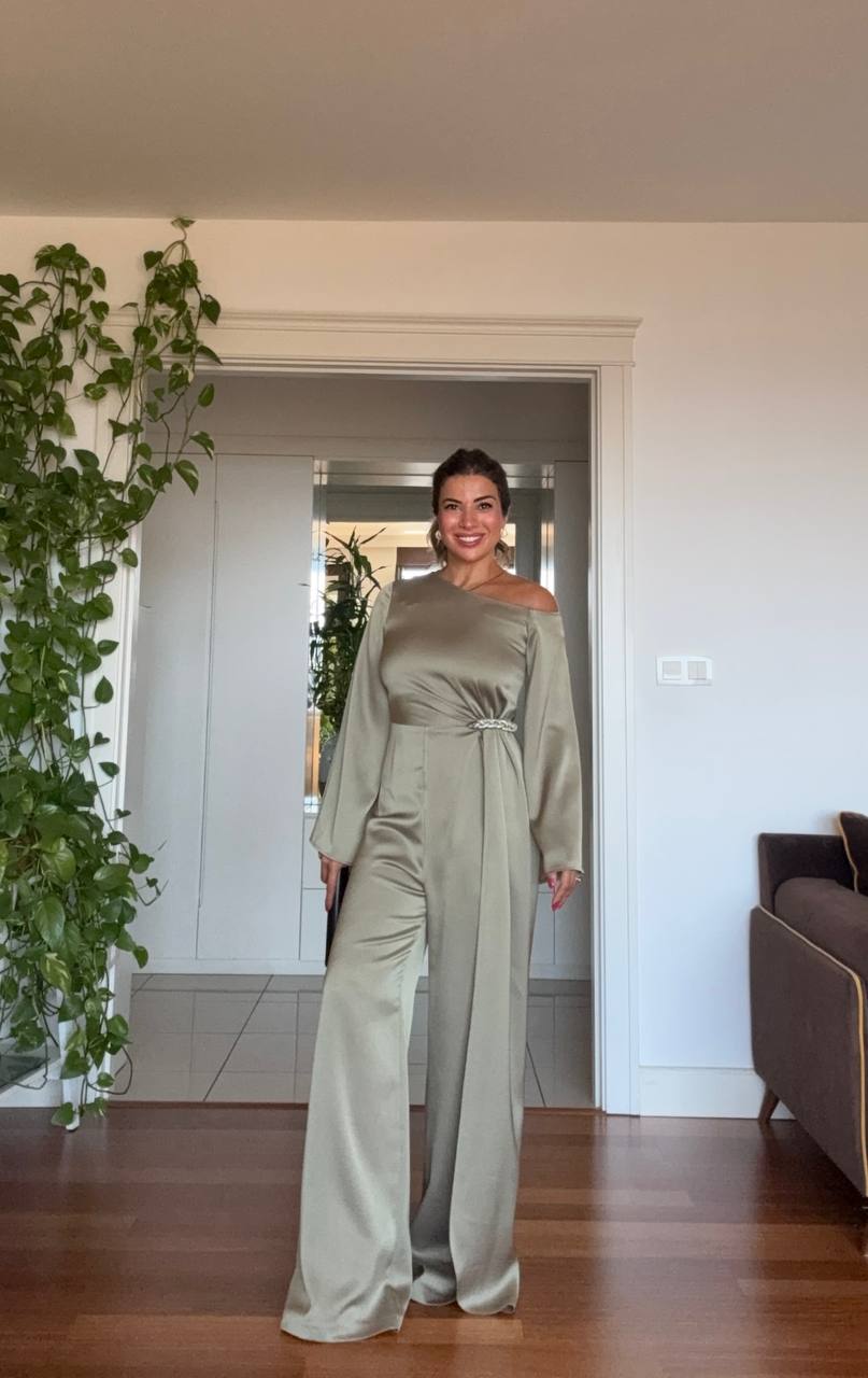 SHOULDER DETAIL PLAYSUIT - MİNT