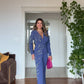 ELEGANT JUMPSUIT WITH STONE EMBELLISHMENTS – INDIGO