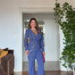 ELEGANT JUMPSUIT WITH STONE EMBELLISHMENTS – INDIGO