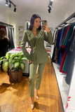 BLAZER JACKET SUIT - KHAKI