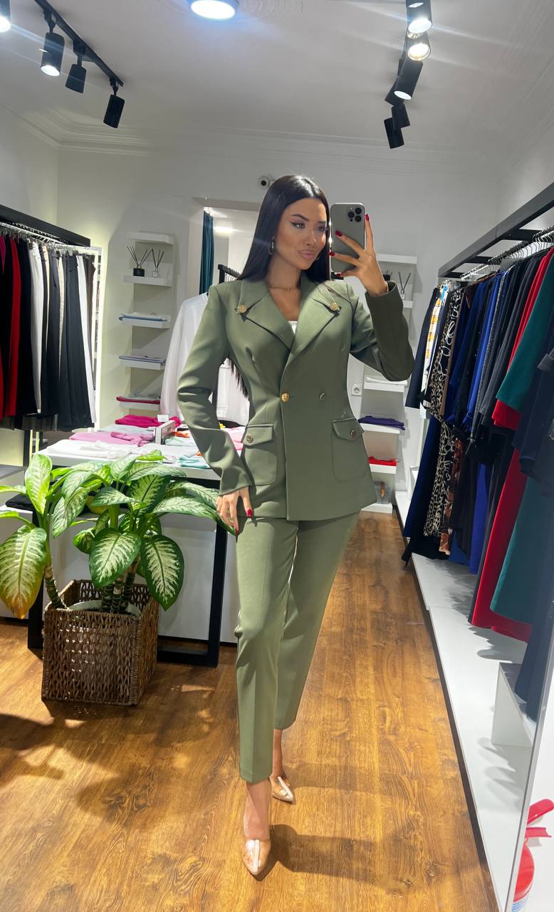 BLAZER JACKET SUIT - KHAKI