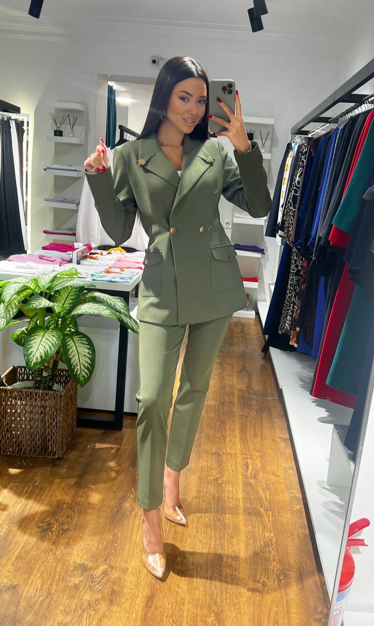 BLAZER JACKET SUIT - KHAKI