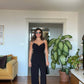 SPAGHETTI STRAP JUMPSUIT - BLACK