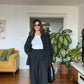 OVERSIZE SHIRT SET - BLACK