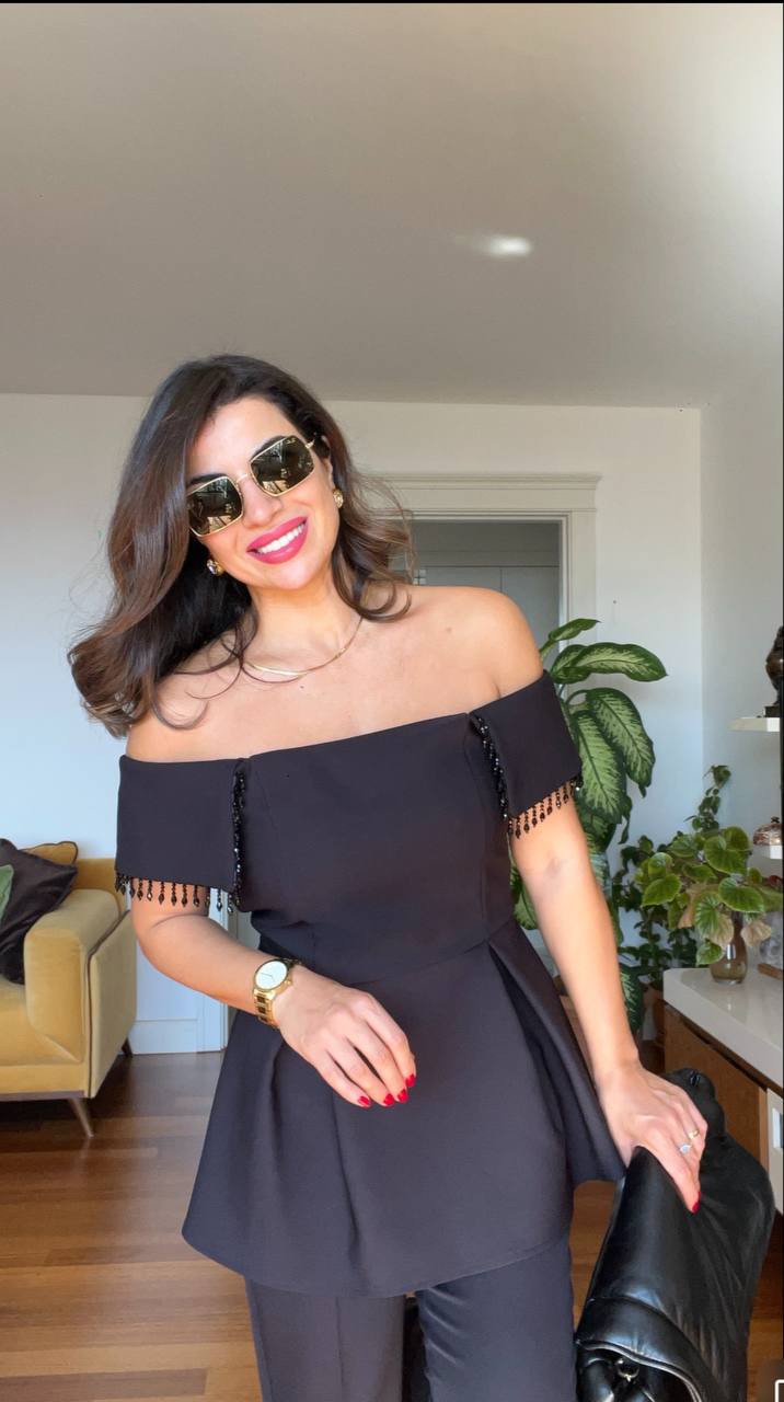 OFF-SHOULDER SET - BLACK