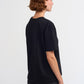 CREW NECK OVERSIZE T-SHIRT - BLACK