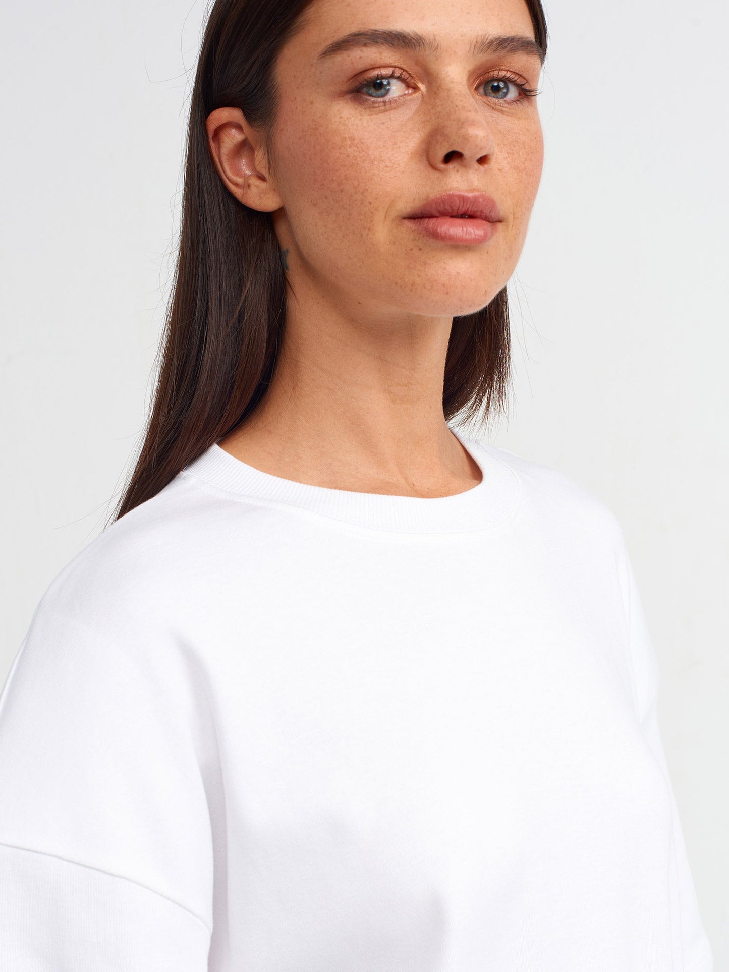 COTTON PADDED T-SHIRT - WHITE